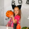 Broeify Black Furry Cat Ears Headband – Plush Fluffy Animal