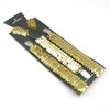 Cadoline Gold Mens Sequin Polyester Fancy Dress Suspenders 100 x