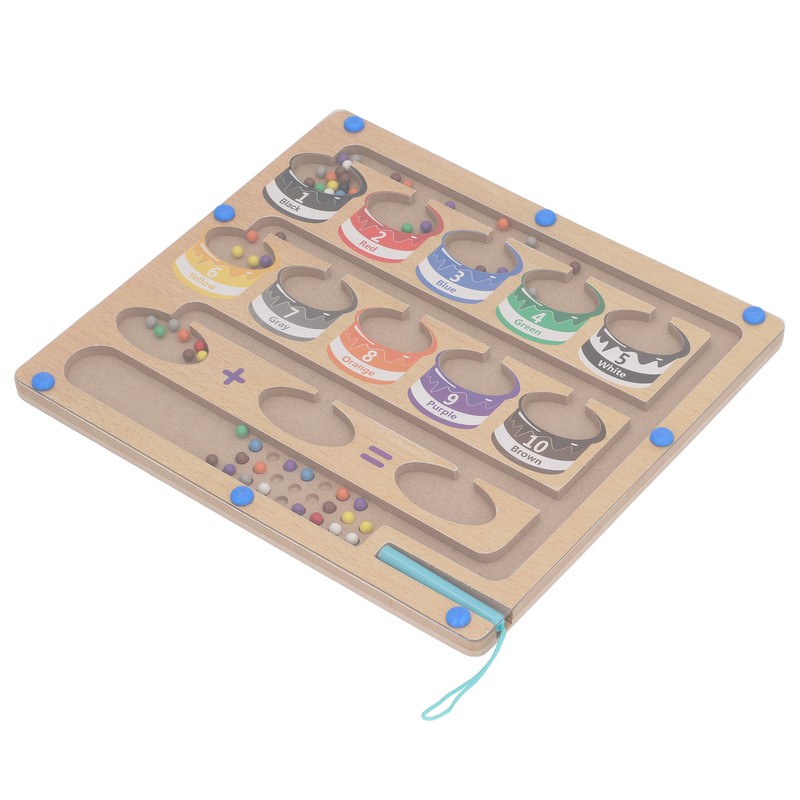 2 in 1 Magnetic Color and Number Maze Early Educational