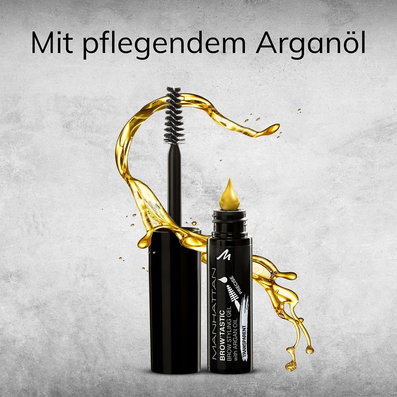 Manhattan Brow'Tastic Eyebrow Gel - Transparent Eyebrow Gel with Argan