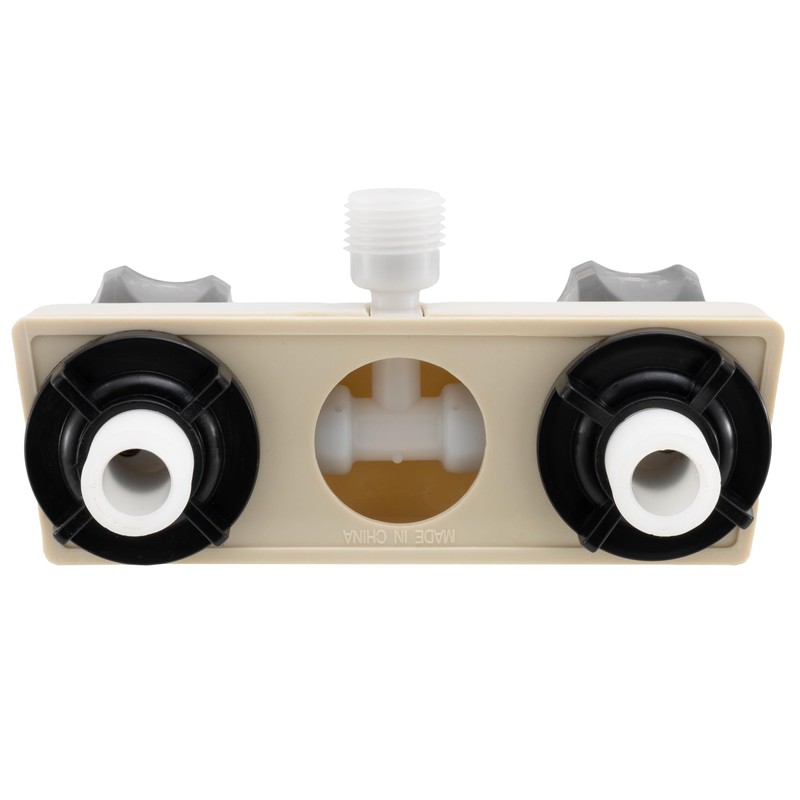 RV/Mobile Home Shower Faucet with Top Threaded Diverter - Parchment