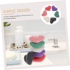 VICASKY 6pcs Heart Shape Facial Sponges Exfoliating Cleaning Sponge for