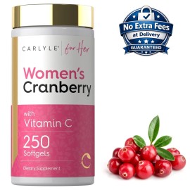 Extracto de Arandano Rojo 8400mg con Vitaminas C y E 250 Cápsulas Blandas