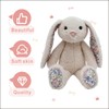Mikee Fluffie Easter Bunny Stuffed Animals with Cotton,Safe Material Soft