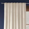 Threshold New Ivory Textured Plaid Single Lined Blackout Curtain Panel