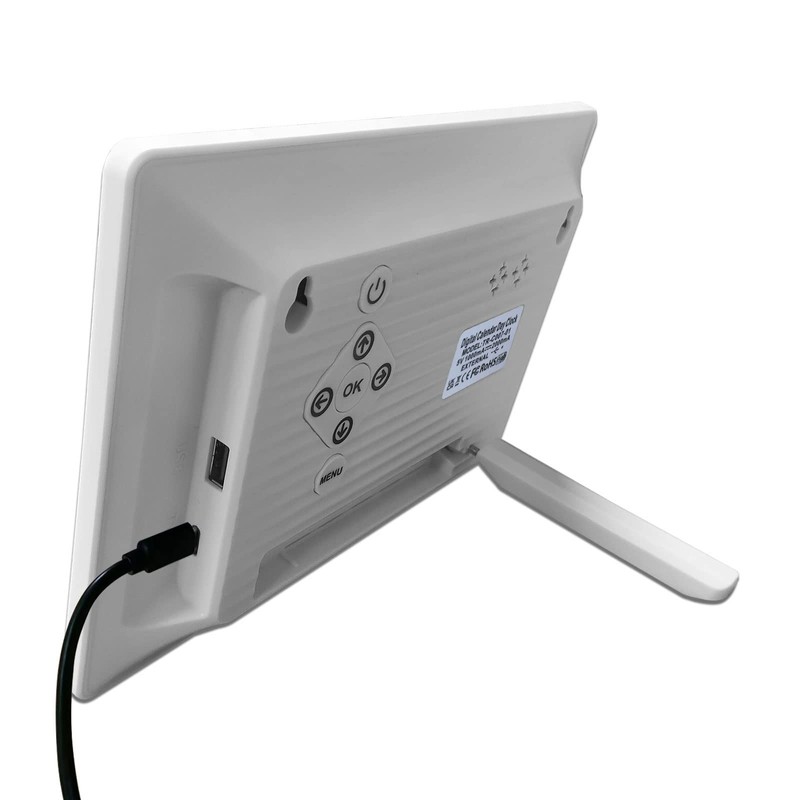 TROCOTN 7 Inches Digital Clock Day Clock Large Display Alarm