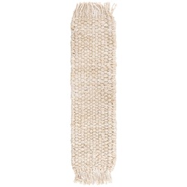 Unique Loom Chunky Jute Collection Area Rug (0' 9" x 2' 6" Stair Tread Ivory)