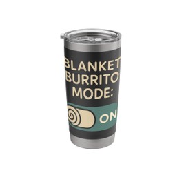 Blanket Burrito Cozy Introvert Fleece Cocoon Winter Nap Stainless Steel Insulated Tumbler