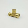 3 Way 1/4 Brass NPT Tee Pipe Fittings 1/4" Female