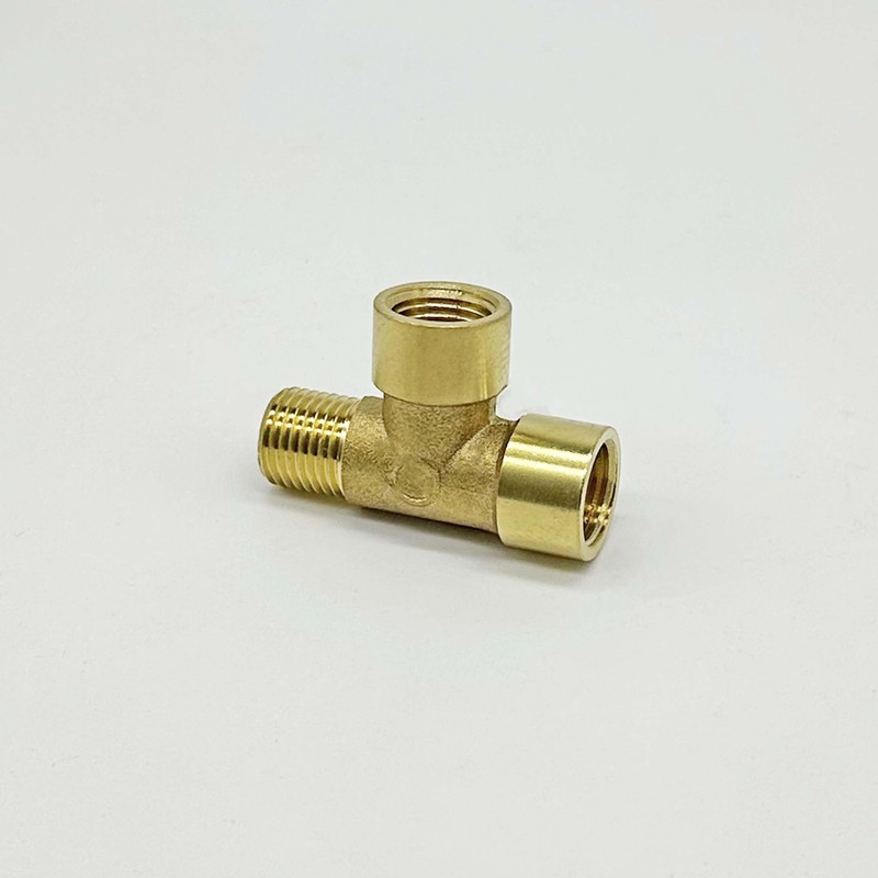 3 Way 1/4 Brass NPT Tee Pipe Fittings 1/4" Female