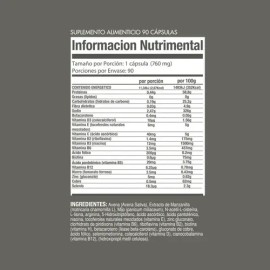 Protein World Vitaminas Multivitamínicos Cápsulas Cabello 90 Sin Sabor                                                                                