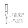 Caring Youth Basic Crutches, 250 LBS Weight Capacity