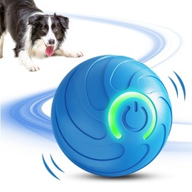 Interactive Dog Ball Toys, Toys for Puppy, Interactive Cat Balls, Automatic Moving Pet Ball, 360°Automatic Rolling Toy, Dog Rolling Ball with LED Flash Light