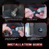 CHUSYYRAY 2pcs LED License Plate Light Tail Assembly Lamp For