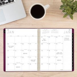 AT-A-GLANCE 2026 Planner, Monthly, 9” x 11”, Large, Contemporary, Crushed Cherry (70250X1426)