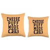 Cheese Puff Mode On Throw Pillow