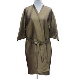 Hyeopryeokeopche Salon Nine Glossy Hairdressing Gown (Khaki) Salon Customer Gown DT1276578
