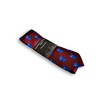 Frederick Thomas Burgundy tie with Doctor Who Tardis Phonebox design