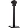SZCO Supplies 17” Black Wooden Full-Sized Helmet/Headwear Display Stand with