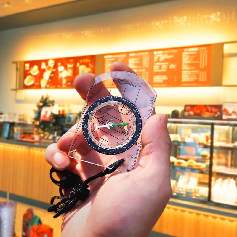 6 pcs Orienteering Compass, BOSOIRSOU Hiking Backpacking Compass Scout Compass