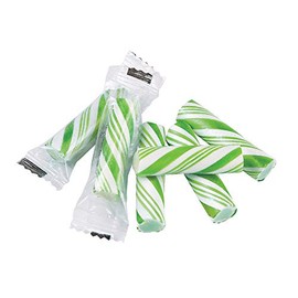Mini Candy Canes (113 individually wrapped sticks) Christmas and Party Candies (Green)