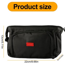 Lotsdonxia Multi-Functional Portable Canvas Stationery Case INS Style Double Layer Large Capacity Pencil Case Suitable for Students School Home Office Storage