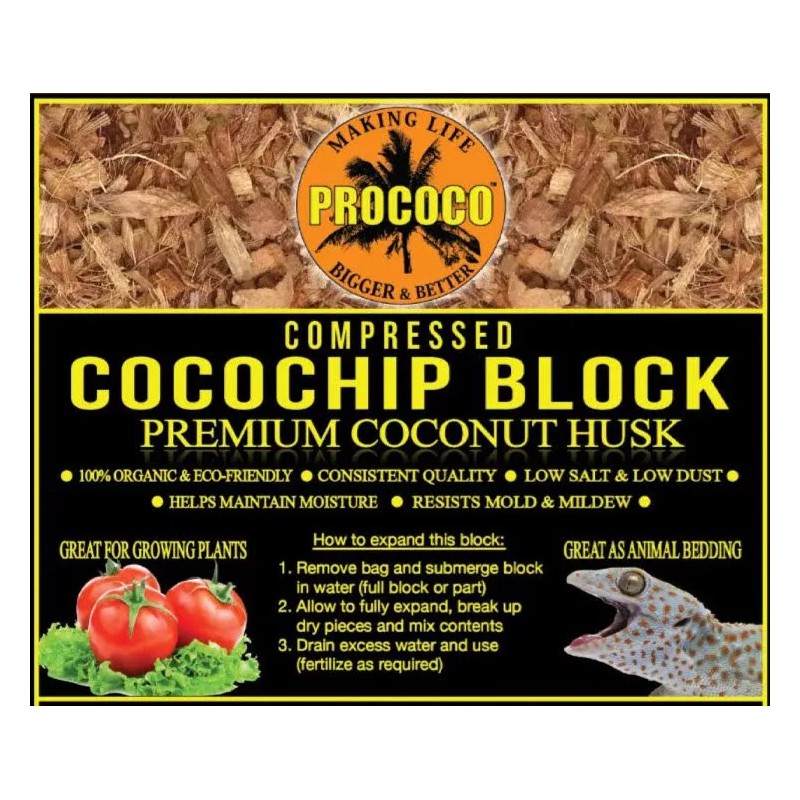 Prococo CocoChip | 3 PACK Coconut Husk | Organic Coir