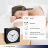 TFA Dostmann LOOM 60.1031.01 Analogue Alarm Clock Automatic Lighting with
