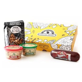 Taste of Wisconsin Cheese Gift Box | Premium Assortment of Wisconsin Cheese Spreads, Sausage & Pretzels | Gourmet Snack Sampler for Holidays, Birthdays, Thank You or Corporate Gifting