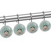 Happy Easter Bunny Shower Curtain Rod & Rings, Stainless Steel