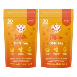 Flor De Jaguar | Pack 2 Dfn Tea , Té En Polvo Con Jengibre Sabor Jengibre, Limón Y Miel