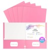 50 Pack Folders with Pockets, Pocket Folders Fit Letter Size
