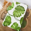 Walmsco Tablecloth Green Monstera Leaves Decor For Dining Room Kitchen