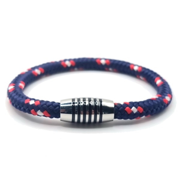 Bracelet "Captain" made of colour-intensive paracord sailing rope with black