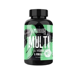 Warrior Multivitamin 60-Day Supply, Once-Daily – A-Z Multivitamins and Minerals Supplement – Adult Multivitamin Tablets for Men & Women with B Vitamins, Iron, Zinc, for Energy, Bone & Immune Support