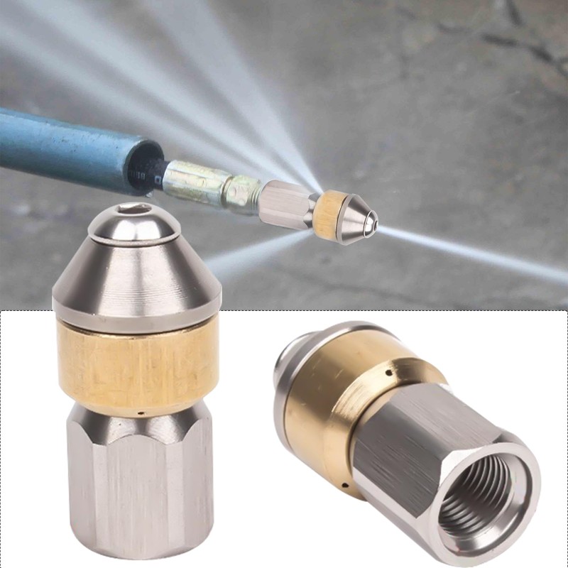 Tip Rotating Pipe Cleaning Nozzle, Pipe Cleaning Nozzle Rotating Stainless