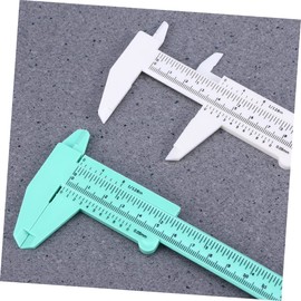 OSALADI 8-piece Metric Mini Caliper Set Plastic Ruler 150mm 0.5mm Precision Dual Purpose Gauge for Engineering