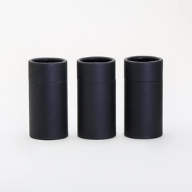 40 mL Black Kraft Paperboard Deodorant/Cosmetic/Lotion/Lip Balm/Salve Tubes (50)