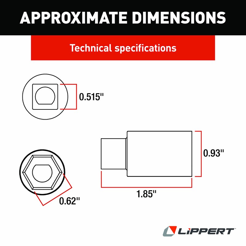 Power Gear Replacement Coupling Motor Square Shaft Drive with D-Shape