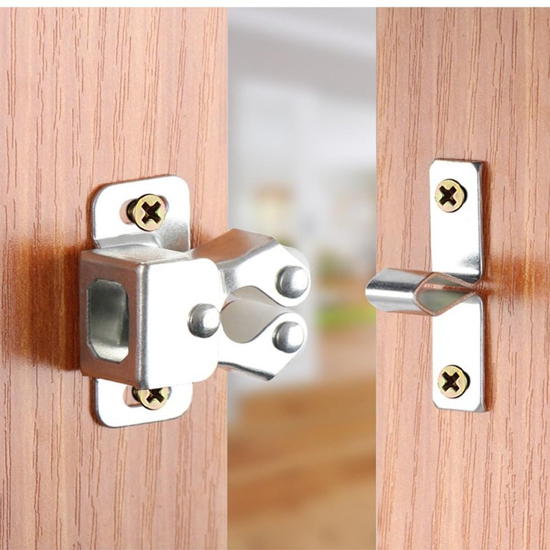 6 Pack Cabinet Latch - Double Roller Catch Hardware for