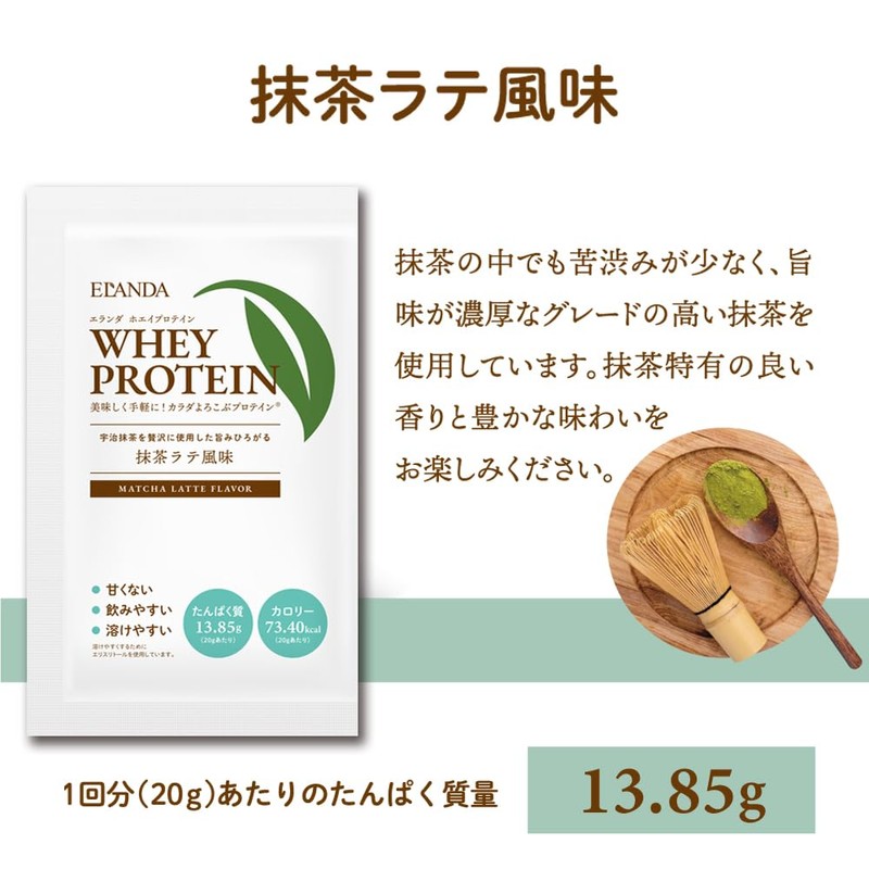 ELANDA エランダ プロテイン お試し アソート 5種類 本物素材 人工甘味料 香料 着色料
