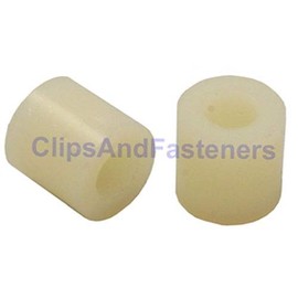 100 Nylon Spacer Bushings .257 I.D. 1/2 O.D. Length 1/4
