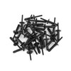 A ABSOPRO 30pcs Black Plastic Rivet Bumper Fastener Clip for