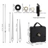 Kichvoe Wall Clock Movement Replacement Kits, Silent Clock Mechanism Maintenance