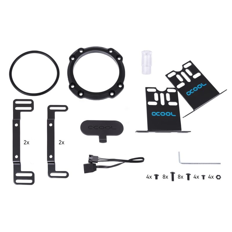 Alphacool Core 100 Aurora ARGB Expansion Tank, Acrylic, Black