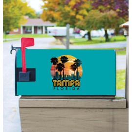 Tampa Florida Design C Souvenir Magnetic Mailbox Cover