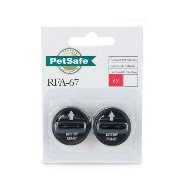 PetSafe Replacement Batteries 6 Volt (RFA-67D-11) Package of 2 Batteries