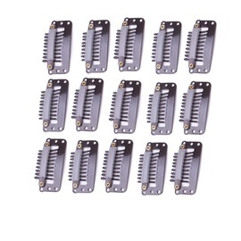 KodyLAN Hair Pieces, Wig Pins, For Wigs, One-Touch Warp, Women's, Partial Wig, Hairpiece, Point Wig, Hair Extension, Fixed Pin Set of 15 (Brown)