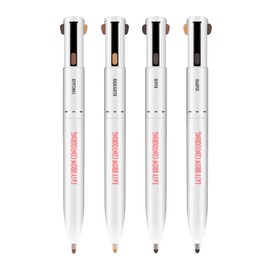 Chusui 4-in-1 Eyebrow Contour Pen Waterproof Defining Highlighting Eye Brow Eyebrow Pencil Natural Brows Makeup Cosmetic Tool