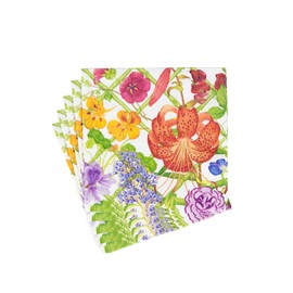 Caspari Floral Trellis Luncheon Napkins - 4 packs of 20 Napkins